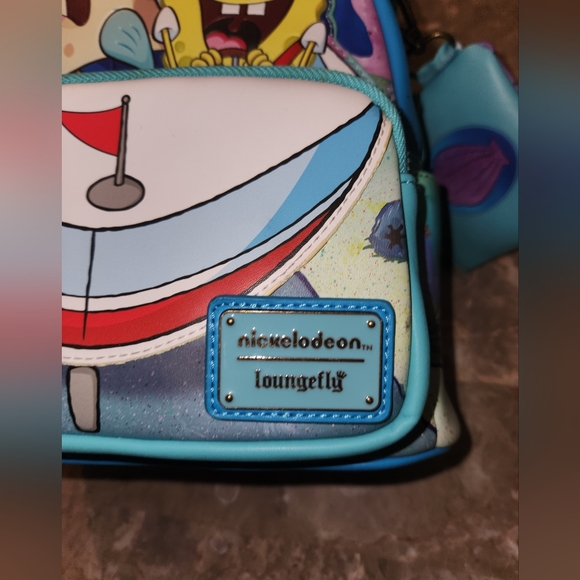 Loungefly SpongeBob Squarepants Drivers License Mini Backpack & Coin Purse - Picture 2 of 9